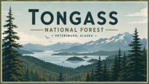 Artistic Rendering of Tongass National Forest near Petersburg Alaska