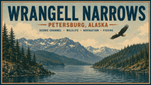 Illustration of the Wrangell Narrows in Alaska